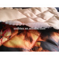 printed waterproof winter thermal double-faced quilting fabric for women's garment